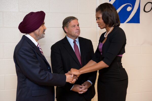 Michelle Obama & Kulwant Singh Dhaliwal